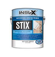 CENTRAL PAINT STORES Stix Waterborne Bonding Primer is a premium-quality, acrylic-urethane primer-sealer with unparalleled adhesion to the most challenging surfaces, including glossy tile, PVC, vinyl, plastic, glass, glazed block, glossy paint, pre-coated siding, fiberglass, and galvanized metals.

Bonds to "hard-to-coat" surfaces
Cures in temperatures as low as 35° F (1.57° C)
Creates an extremely hard film
Excellent enamel holdout
Can be top coated with almost any productboom